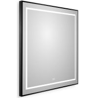 Зеркало BelBagno Kraft 70 SPC-KRAFT-700-800-LED-TCH-WARM-NERO с подсветкой Черное с сенсорным выключателем и подогревом — фото 2, Зеркала в ванную комнату