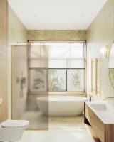 Товар: Душевая перегородка Maybah Glass MGD-692-3у 890x1950 в узком профиле Золото стекло бронзовое матовое - фото 3 Душевая перегородка Maybah Glass MGD-692-3у 890x1950 в узком профиле Золото стекло бронзовое матовое — фото 3, Душевые перегородки