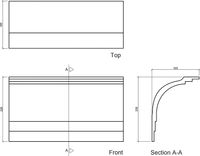 Карниз гибкий Европласт 1.50.271 2000x226x165 мм — фото 3, Карнизы
