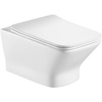 Унитаз Hansmann keramik Kvadro УНИ0003 подвесной Белый с сиденьем Микролифт — фото 1, Унитазы