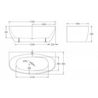 Товар: Акриловая ванна Esbano San Marino 170x80 ESVASANM без гидромассажа - фото 3 Акриловая ванна Esbano San Marino 170x80 ESVASANM без гидромассажа — фото 3, Акриловые ванны