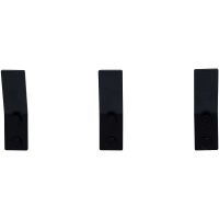 Комплект крючков Aquanet Магнум 336615 Черный матовый — фото 3, Крючки для полотенец