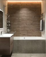 Керамогранит Керамин Ноттингем 4Д тип 2 коричневый шеврон 30х60 см — фото 3, Керамогранит