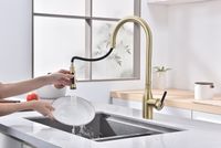 Смеситель для кухни Paulmark Universal Un213880-SBG Светлое брашированное золото — фото 8, Смесители для кухни