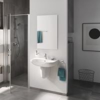 Раковина Grohe Bau Ceramic 55 39440000 Альпин-белый — фото 5, Раковины подвесные
