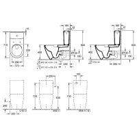 Унитаз компакт Villeroy&Boch Subway 2.0 5617R001 без бачка и сиденья — фото 11, Напольные унитазы