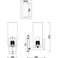 Товар: Настенный светильник Maytoni Modern Fortano MOD089WL-01BS Белый Латунь - фото 7 Настенный светильник Maytoni Modern Fortano MOD089WL-01BS Белый Латунь — фото 7, Бра