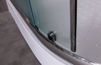 Душевой уголок Esbano ESR-8027A 120x80 L ESUGR8027AL профиль Хром стекло рифленое — фото 5, Асимметричные душевые уголки