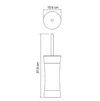 Ершик для унитаза WasserKRAFT Wern K-7527 Нержавеющая сталь Черный матовый — фото 4, Ершики для унитаза