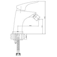 Смеситель для биде Aquanet Techno SD90884 187210 Хром — фото 4, Смесители для биде