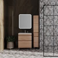 Тумба под раковину Style Line Атлантика 70 Люкс Plus Ясень перламутр арт-СС-00002344 — фото 5, Тумбы под раковину