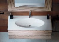 Тумба под раковину Clarberg Papyrus Wood 100 Pap-w.01.10/LIGHT подвесная Светлое дерево — фото 4, Тумбы под раковину