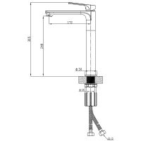 Смеситель для раковины Splenka S30.15.06 Черный матовый — фото 3, Смесители для раковины