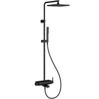 Душевая система Teska Mira DK3780 Черный матовый — фото 1, Душевые стойки