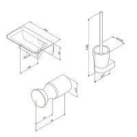 Товар: Набор аксессуаров для ванной AM.PM Sensation AK30T0203W Хром - фото 27 Набор аксессуаров для ванной AM.PM Sensation AK30T0203W Хром — фото 27, Наборы аксессуаров для ванной комнаты