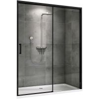 Товар: Душевая дверь Abber Komfort 170 AG93170B профиль Черный стекло прозрачное - фото 1 Душевая дверь Abber Komfort 170 AG93170B профиль Черный стекло прозрачное — фото 1, Раздвижные душевые двери