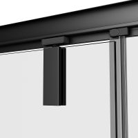 Душевой уголок AM.PM Gem 90х90 W90G-404-9090-BT профиль Черный матовый стекло прозрачное — фото 7, Квадратные душевые уголки