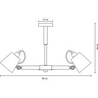 Люстра Artelamp Oscar A7141PL-3WH Белая Коричневая — фото 4, Люстры