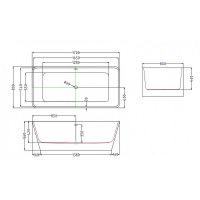 Акриловая ванна Esbano Vienna 170x80 ESVAVIEN без гидромассажа — фото 4, Акриловые ванны