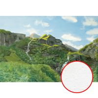 Фреска Ortograf Горы 30938 Фактура бархат FX Флизелин (4*2,7) Зеленый/Голубой, Горы/Пейзаж/Природа — фото 1, Фрески