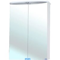 Зеркальный шкаф Bellezza Мимоза 50 с подсветкой Белый — фото 1, Зеркальные шкафы в ванную