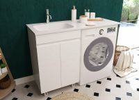 Тумба с раковиной Эстет Barcelona Luxe 120 L ФР-00007065 Белая — фото 2, Тумбы с раковиной