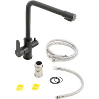 Товар: Смеситель для кухни Orange Steel Черный арт-M99-008b - фото 8 Смеситель для кухни Orange Steel Черный арт-M99-008b — фото 8, Смесители для кухни