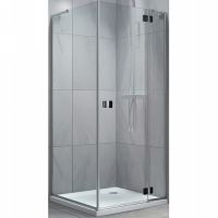 Душевой уголок Koller Pool Neon 90X90 N90KС профиль Хром стекло прозрачное — фото 1, Душевые уголки