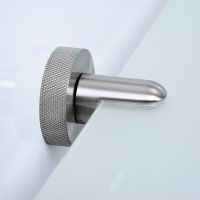 Стеклянная полка WasserKRAFT Tauber K-64424 Никель — фото 3, Полки для ванной и душа