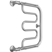 Водяной полотенцесушитель Terminus Фокстрот (1) 500x400 4620768881275 с полкой Хром, боковое подключение, G 1" НР — фото 1, Водяные полотенцесушители