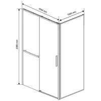 Товар: Душевой уголок Vincea Slim Soft 150x100 VSR-1SS1015CLGM профиль Вороненая сталь стекло прозрачное - фото 5 Душевой уголок Vincea Slim Soft 150x100 VSR-1SS1015CLGM профиль Вороненая сталь стекло прозрачное — фото 5, Прямоугольные душевые уголки