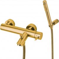 Смеситель для ванны Paffoni Light LIG023HGSP Золото — фото 1, Смесители