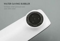 Смеситель для раковины Frap H58 F1058 Белый Хром — фото 3, Смесители для раковины