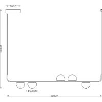 Товар: Подвесной светильник Artelamp Poplar A2174SP-5BK Белый Черный - фото 3 Подвесной светильник Artelamp Poplar A2174SP-5BK Белый Черный — фото 3, Подвесные светильники