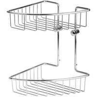 Полка корзина Veragio Basket VR.GFT-9034.CR угловая Хром — фото 1, Полки для ванной и душа