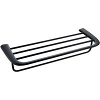 Полка для полотенец Abber Nord AA1554B Черная матовая — фото 1, Полки для полотенец