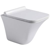 Унитаз Black&White Universe 720W00 подвесной сиденьем Микролифт — фото 1, Унитазы