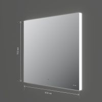 Зеркало AM.PM X-Joy 80 M85MOX10801S с подсветкой с ИК-сенсорным выключателем — фото 8, Зеркала в ванную комнату