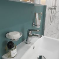 Набор аксессуаров для ванной STWORKI by Damixa Хельсинки HADB91300 Хром — фото 2, Наборы аксессуаров для ванной комнаты