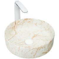 Раковина-чаша WeltWasser Elbach 3134 M829 35 10000004542 Мрамор — фото 1, Раковины накладные