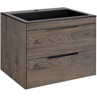 Тумба под раковину Vincea Chiara 2D 60 VMC-2C2600RO подвесная R.Oak — фото 5, Тумбы под раковину