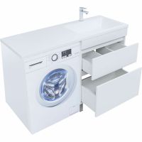 Товар: Тумба под раковину Aquanet Вега 130 329125 Белый глянец - фото 3 Тумба под раковину Aquanet Вега 130 329125 Белый глянец — фото 3, Тумбы под раковину