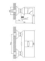 Смеситель для душа Orange Aristo M19-200cr Хром — фото 7, Смеситель для душа
