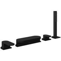 Смеситель на борт ванны Ravak Chrome CR 025.20BL X070445 Черный матовый — фото 1, Смесители на борт ванны