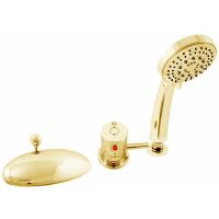 Товар: Смеситель на борт ванны Rav Slezak Dunaj Termostat DT270.5SZ с термостатом Золото - фото 1 Смеситель на борт ванны Rav Slezak Dunaj Termostat DT270.5SZ с термостатом Золото — фото 1, Смесители на борт ванны
