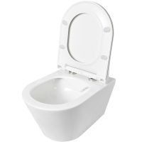 Унитаз Logan L3W AVVA 288924 подвесной Белый без сиденья — фото 5, Унитазы