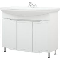 Товар: Тумба под раковину Corozo Мирра 105 SD-00001544 Белая - фото 2 Тумба под раковину Corozo Мирра 105 SD-00001544 Белая — фото 2, Мебель для ванной