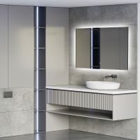 Зеркало Abber See 80 с подсветкой с сенсорным выключателем и диммером арт-AG6103SL-0.8 — фото 2, Зеркала в ванную комнату