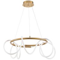 Люстра Artelamp Klimt A2850LM-75PB Белая Полированная медь — фото 1, Люстры