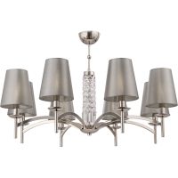 Люстра Maytoni Modern Krona MOD076PL-08N Серая Никель — фото 1, Люстры